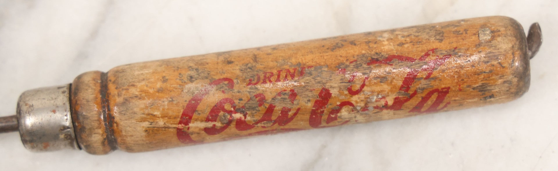 Lot 061 - Vintage Coca Cola "In Bottles" Advertising Ice Pick, "Delicious-Refreshing," Note Losses, Wear