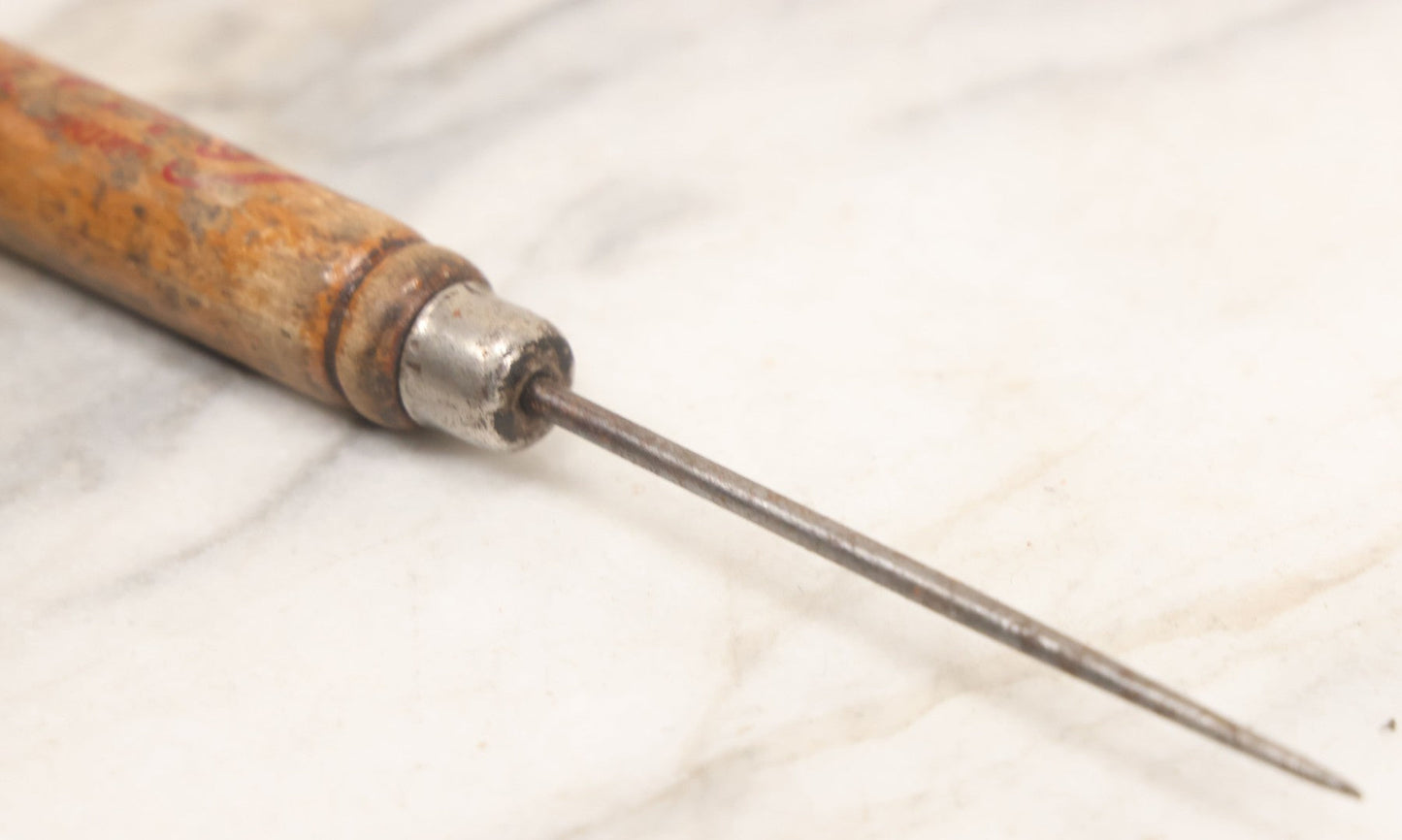 Lot 061 - Vintage Coca Cola "In Bottles" Advertising Ice Pick, "Delicious-Refreshing," Note Losses, Wear