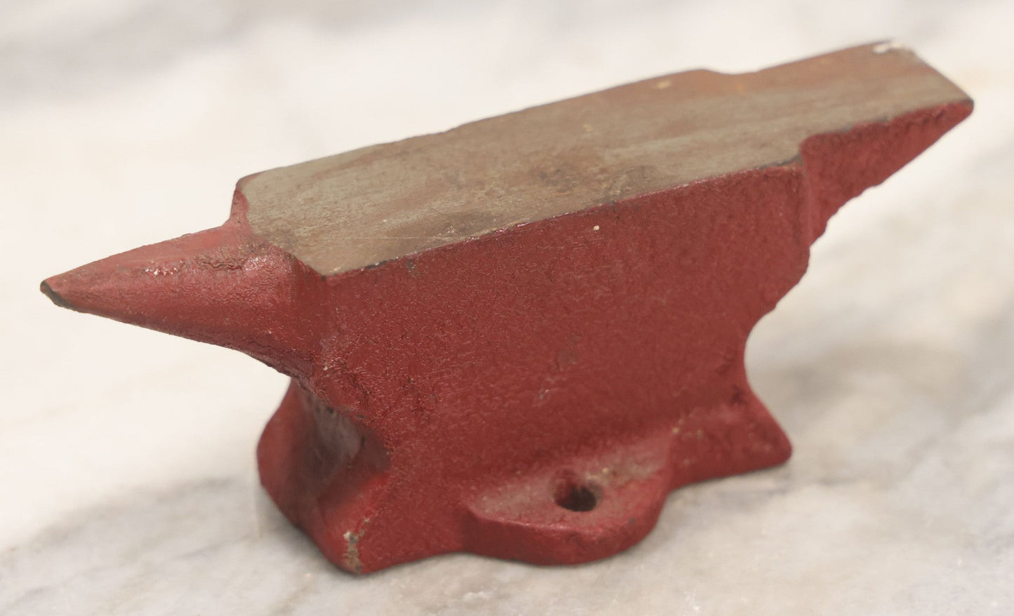 Lot 064 - Vintage Miniature Jeweler's Iron With Red Paint