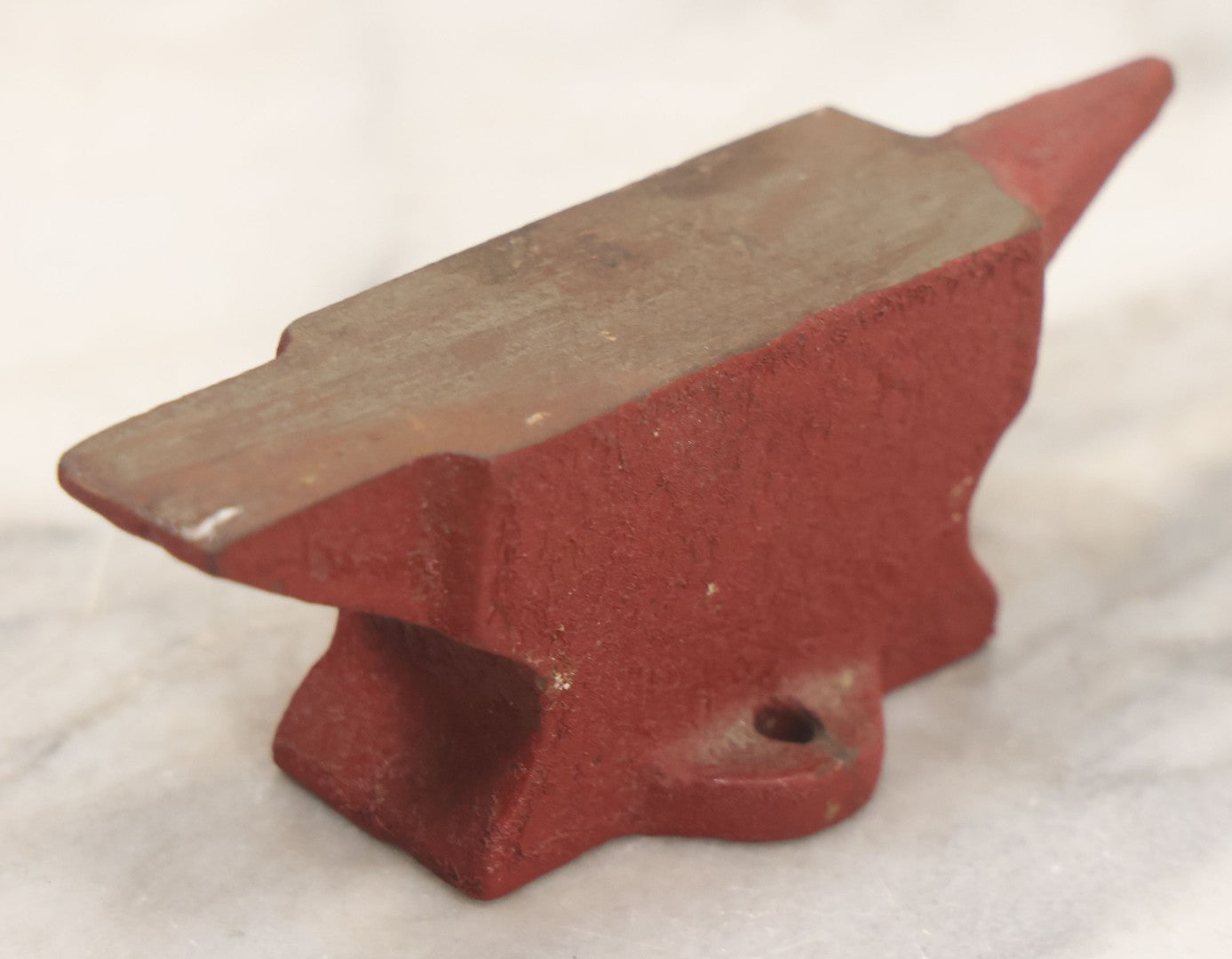 Lot 064 - Vintage Miniature Jeweler's Iron With Red Paint