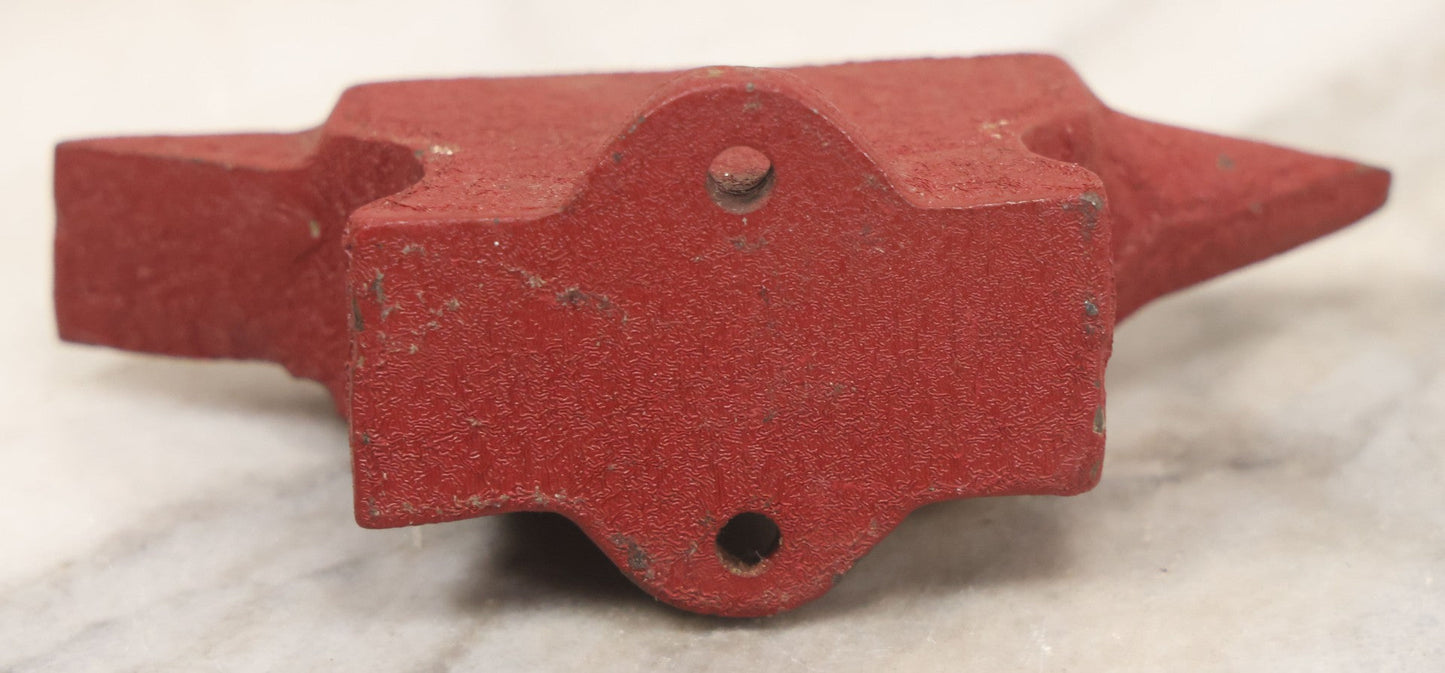 Lot 064 - Vintage Miniature Jeweler's Iron With Red Paint