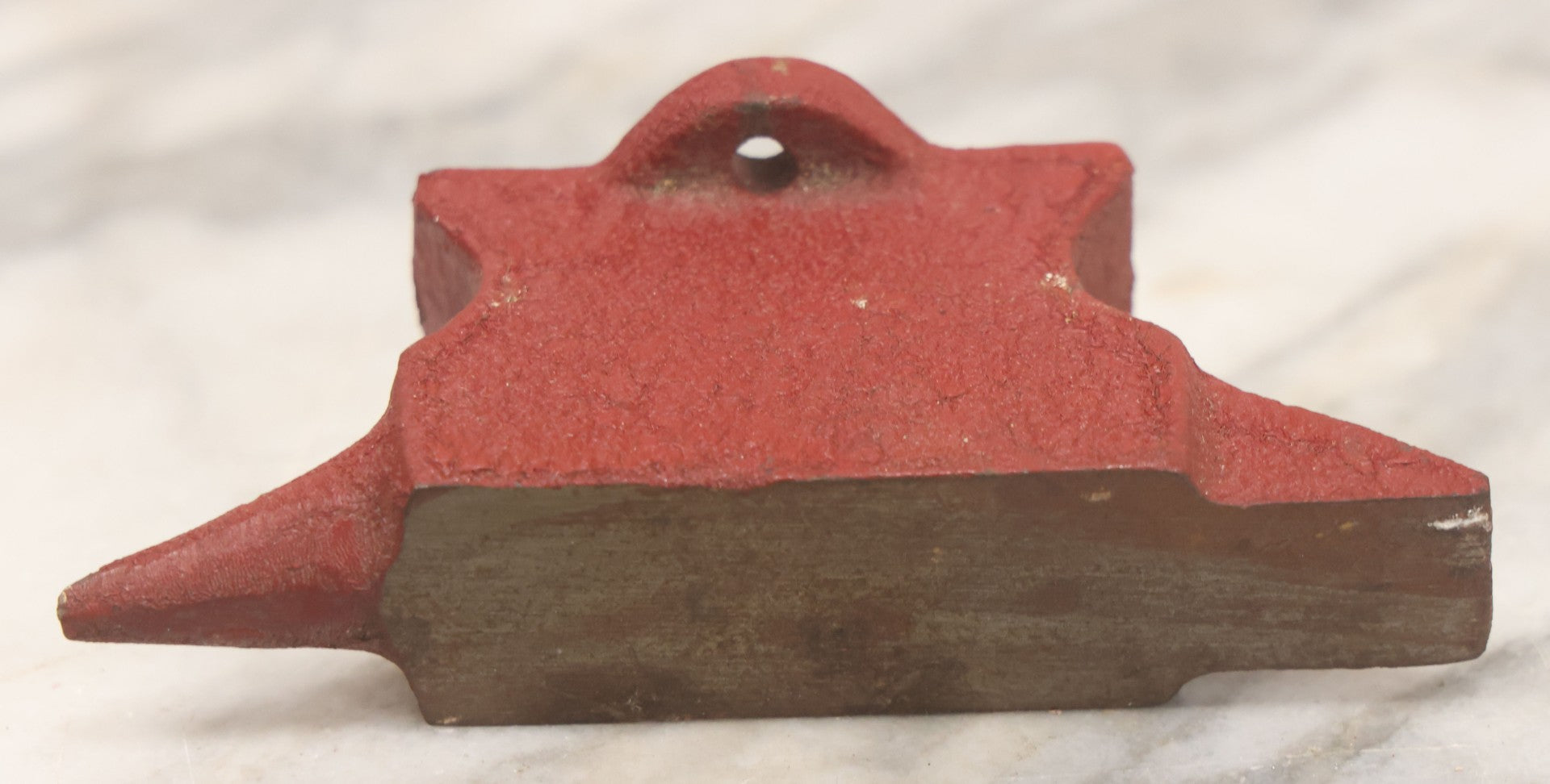 Lot 064 - Vintage Miniature Jeweler's Iron With Red Paint