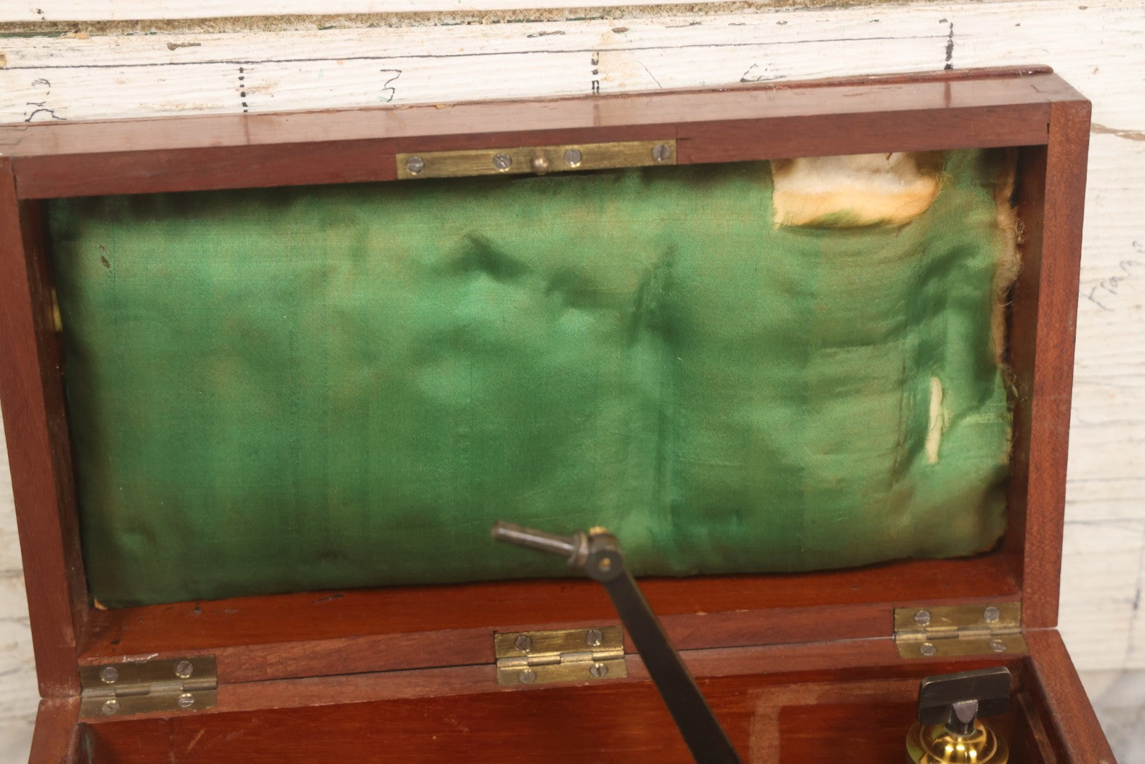 Lot 066 - Antique French Brass Microscope With Case And Contents, Manufactured By C. Verick, Paris, Circa 1885, Missing Note Parts, Many Loose Parts In Box