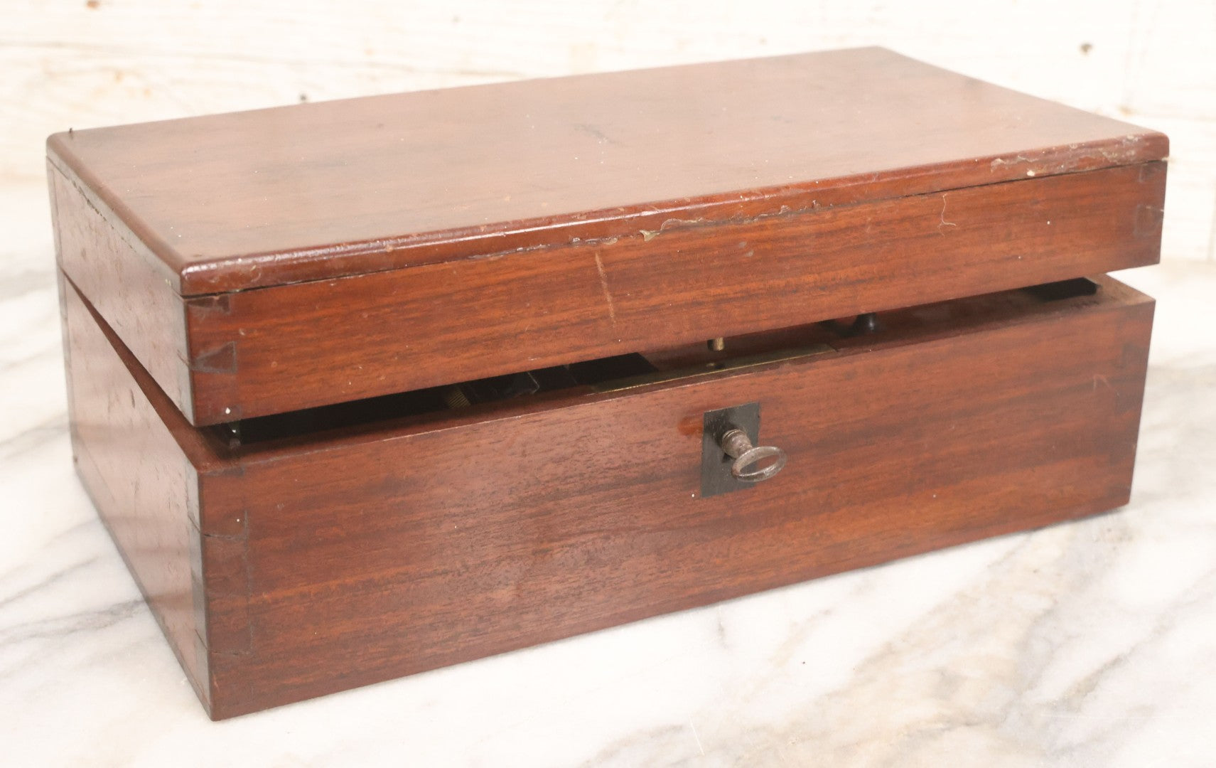 Lot 066 - Antique French Brass Microscope With Case And Contents, Manufactured By C. Verick, Paris, Circa 1885, Missing Note Parts, Many Loose Parts In Box