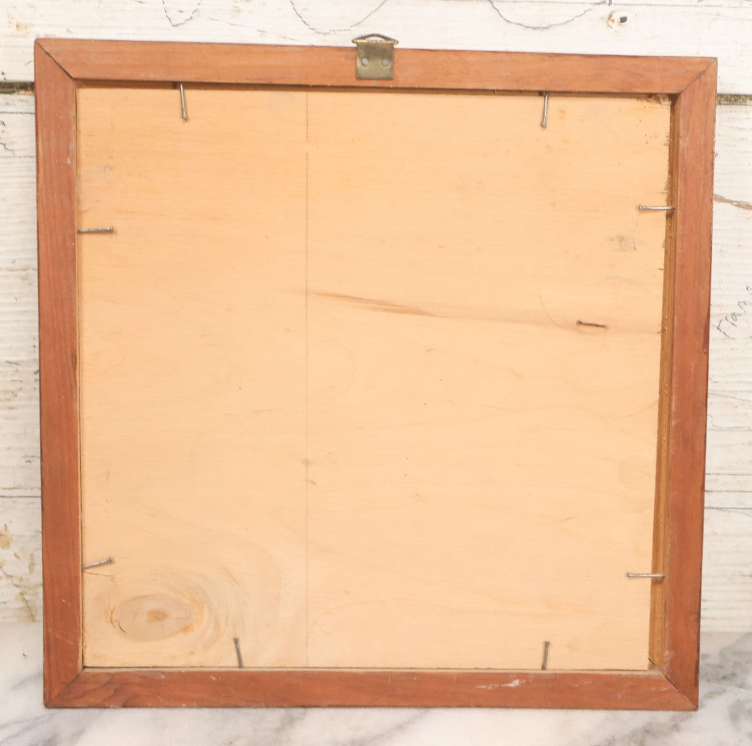 Lot 075 - Vintage Hand Carved German Folk Art Wall Hanger, Hunter Smoking Pipe Held Hostage By Rabbit With Gun