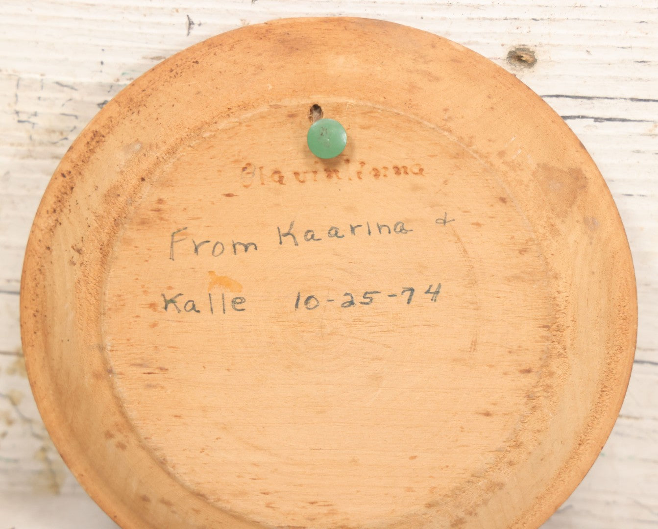 Lot 080 - Vintage Wood Burner Pyrography Folk Art Tray Depicting Olavinlinna Castle, Savonlinna, Finland, Given As Gift, 1974