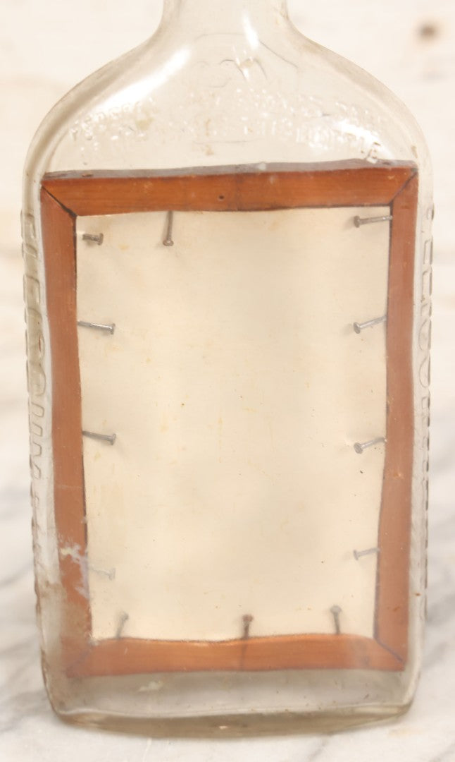 Lot 082 - Vintage Folk Art Whimsy Novelty Photo Frame In Bottle, Photo Of Little Boy... Makes You Think For A Second