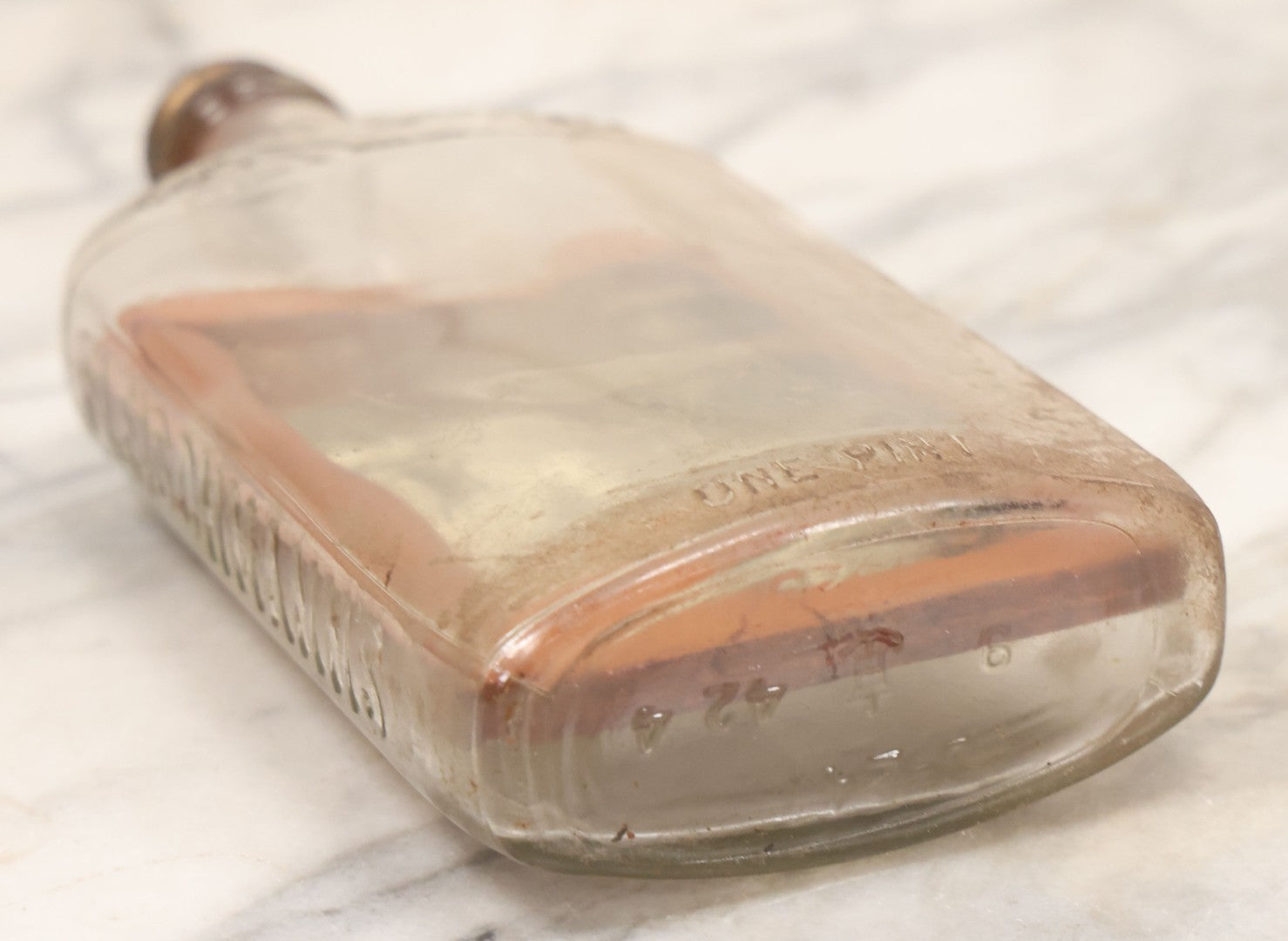 Lot 082 - Vintage Folk Art Whimsy Novelty Photo Frame In Bottle, Photo Of Little Boy... Makes You Think For A Second