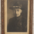 Lot 086 - Antique Photo In Frame Of World War One Era Soldier, Identified On Verso As Wendell D. Crowell, As Photographed May 1917, 5-7/8" x 7-7/8"