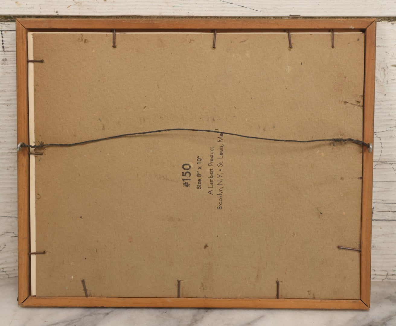 Lot 091 - Vintage "This Studio Will Be Closed Every Monday" Hand Painted Photography Studio Sign In Frame