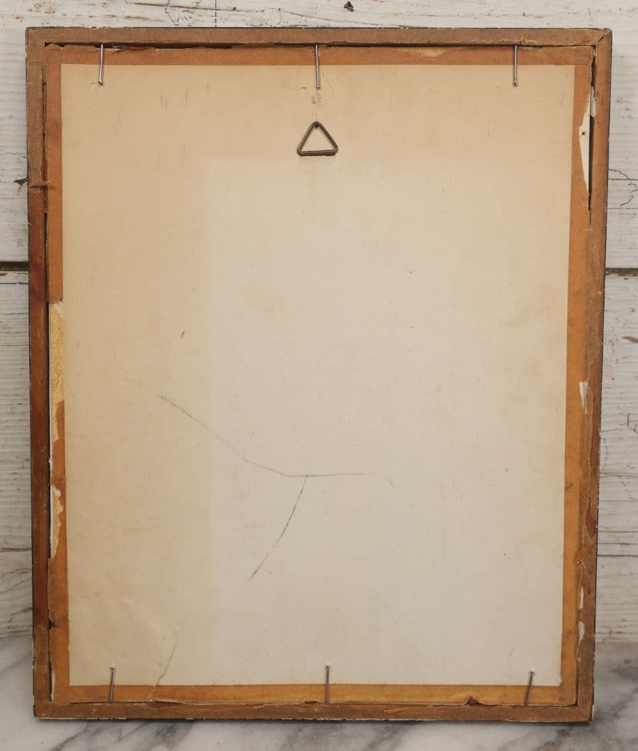 Lot 094 - Antique Hand Colored Engraving Of A German Chimney Sweep At Work, In Frame, No Glass