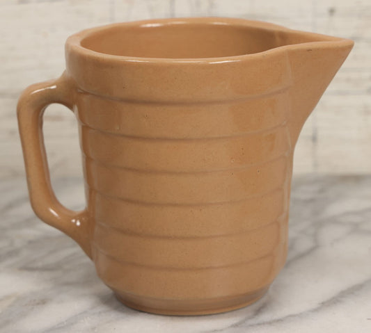 Lot 109 - Antique Ceramic Pitcher Advertising Farmers Lumber & Grain Co., Creston, Nebraska
