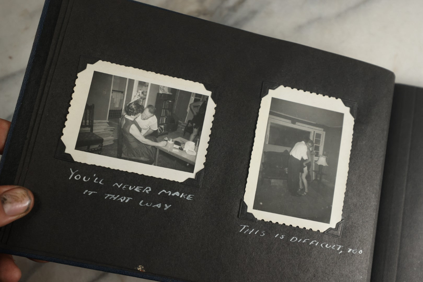 Lot 120 - Vintage Snapshot Photo Album, Containing Approximately 35 Photographs With Captions Of A Sultry, Sexy, Debaucherous Party Or Gathering, Including Ladies Posing Suggestively, Circa 1930