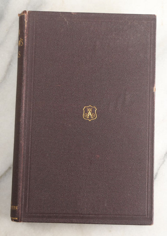 Lot 154 - "Poems" Antique Poetry Book By Jean Ingelow, Author's Edition, Roberts Brothers, Publishers, Boston, 1866