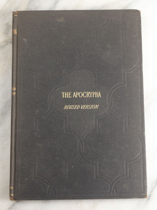 Lot 184 - "The Apocrypha" Antique Religious Text Translated Out Of The Greek And Latin Tongues, With Black Cover, Red Fore-Edge, Thomas Nelson & Sons, Publishers, New York, 1894