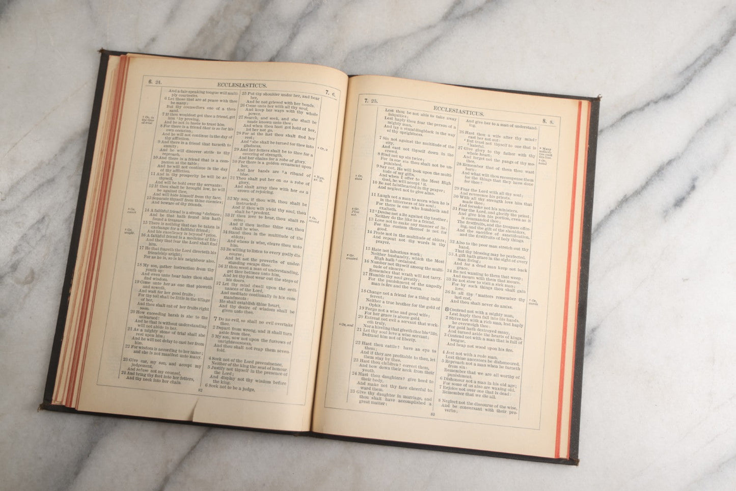 Lot 184 - "The Apocrypha" Antique Religious Text Translated Out Of The Greek And Latin Tongues, With Black Cover, Red Fore-Edge, Thomas Nelson & Sons, Publishers, New York, 1894
