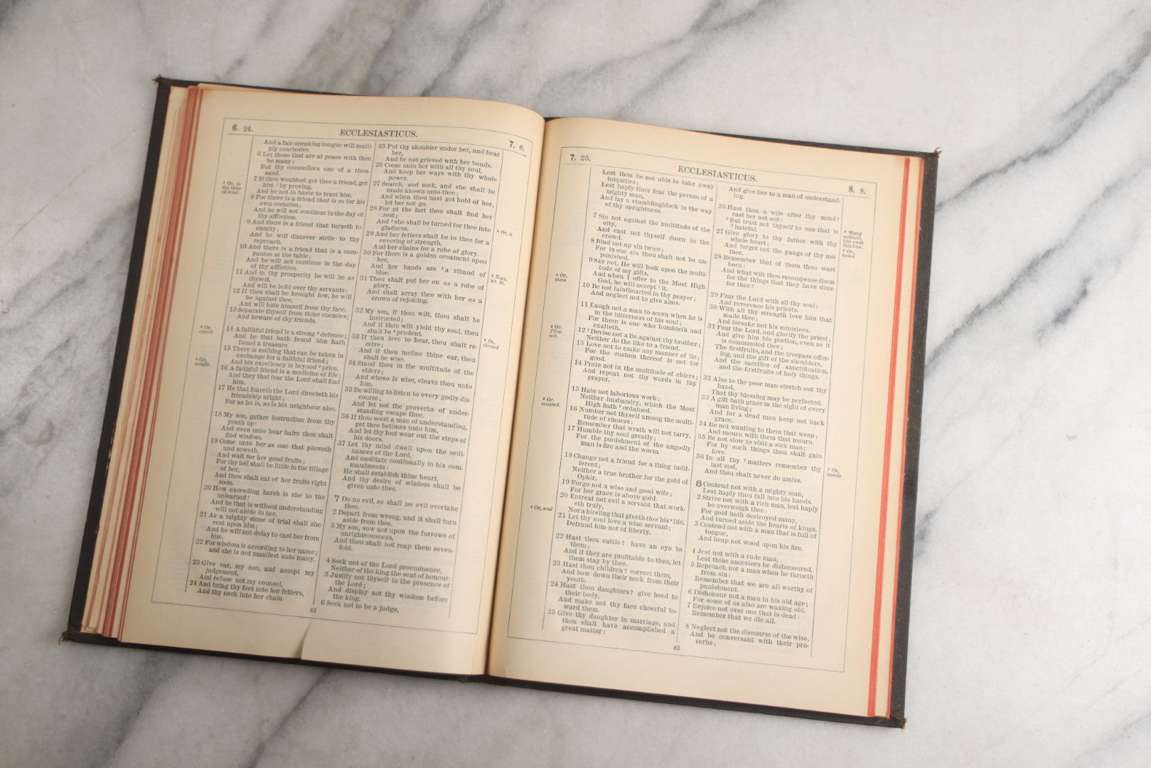 Lot 184 - "The Apocrypha" Antique Religious Text Translated Out Of The Greek And Latin Tongues, With Black Cover, Red Fore-Edge, Thomas Nelson & Sons, Publishers, New York, 1894