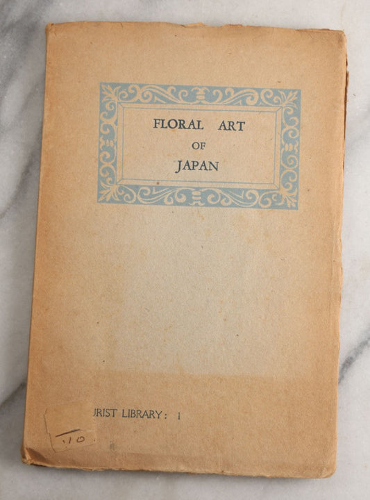 Lot 193 - "Floral Art Of Japan" Vintage Japanese Floral Arrangement Book By Issōtei Nishikawa, Published By Japan Travel Bureau, Second Edition 1946 (First Published 1936), Illustrated With A Color Frontispiece, Printed Soft Paper Wraps
