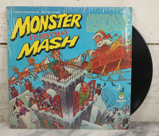 Lot 198 - Vintage "Christmas Monster Mash" Halloween Party Vinyl Record, Peter Pan Industries, Newark, New Jersey, No. 8153, Not Playtested