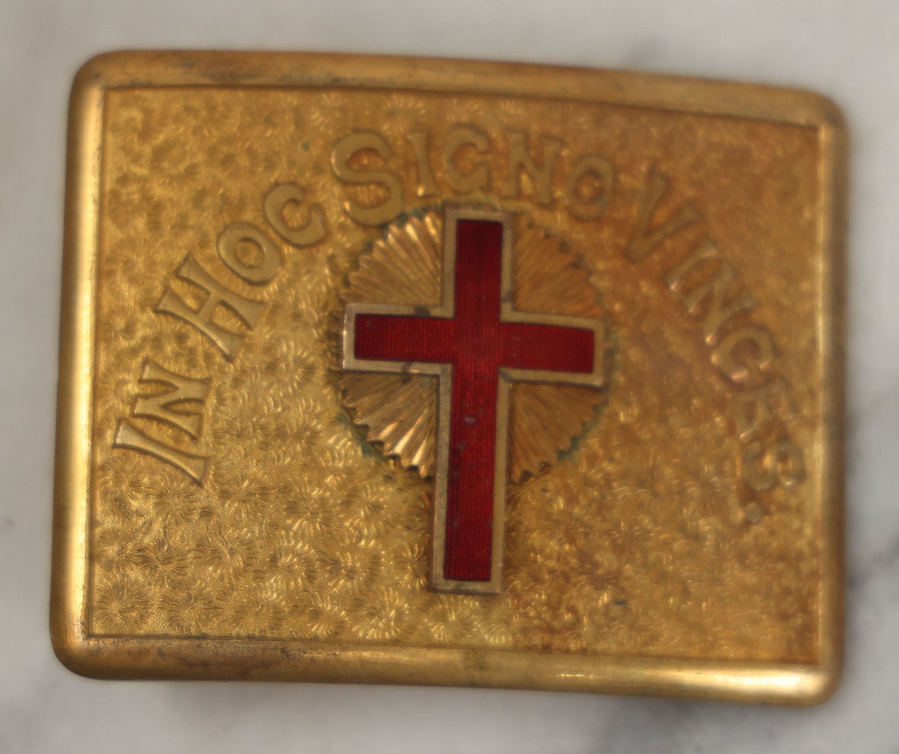 Lot 203 - Grouping Of Eleven Vintage And Antique Knights Templar Masonic Fraternal Metal Belt Buckles