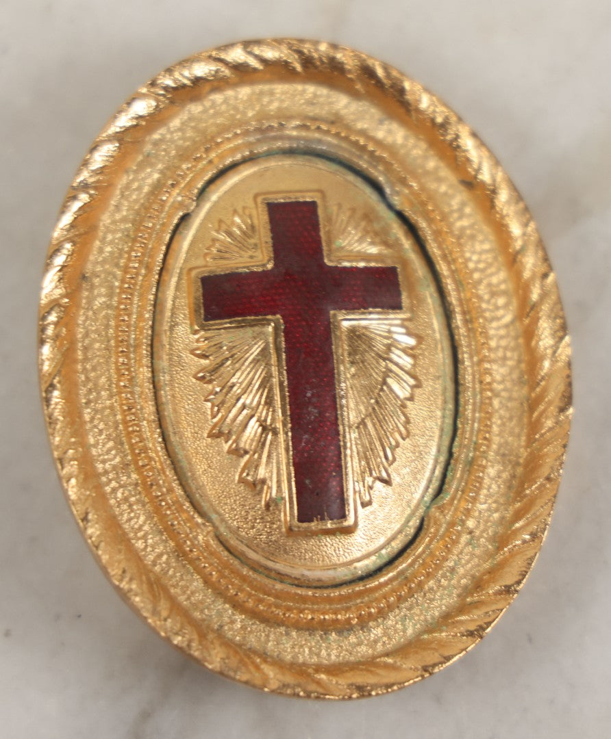 Lot 203 - Grouping Of Eleven Vintage And Antique Knights Templar Masonic Fraternal Metal Belt Buckles