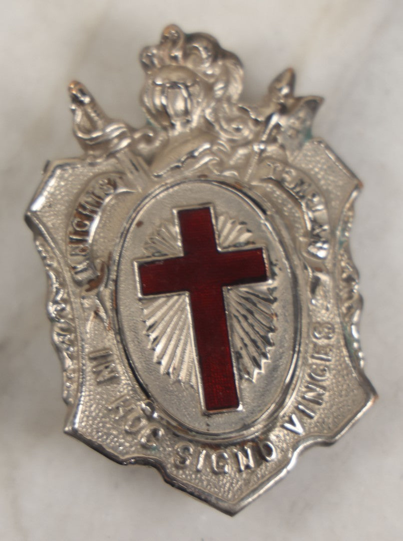 Lot 203 - Grouping Of Eleven Vintage And Antique Knights Templar Masonic Fraternal Metal Belt Buckles