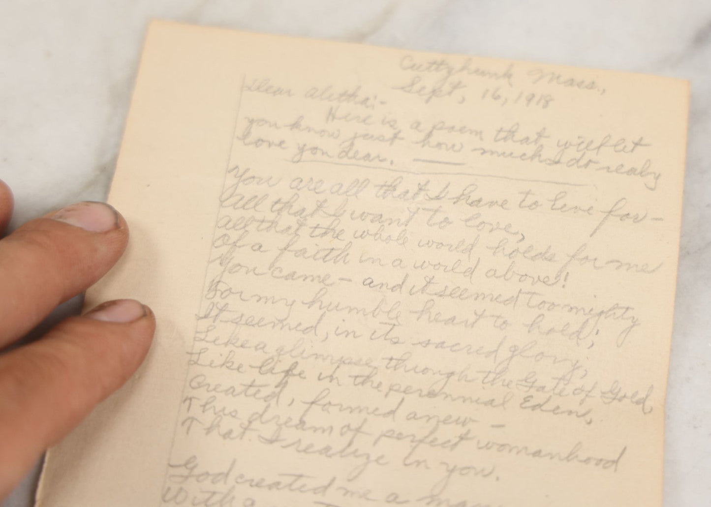 Lot 210 - Antique "Proof Of Life" Lot Of The Pinkham Family Containing Human Hair Keepsakes, Various Ephemera, Notes, In Ruth Hawthorne Candies Box