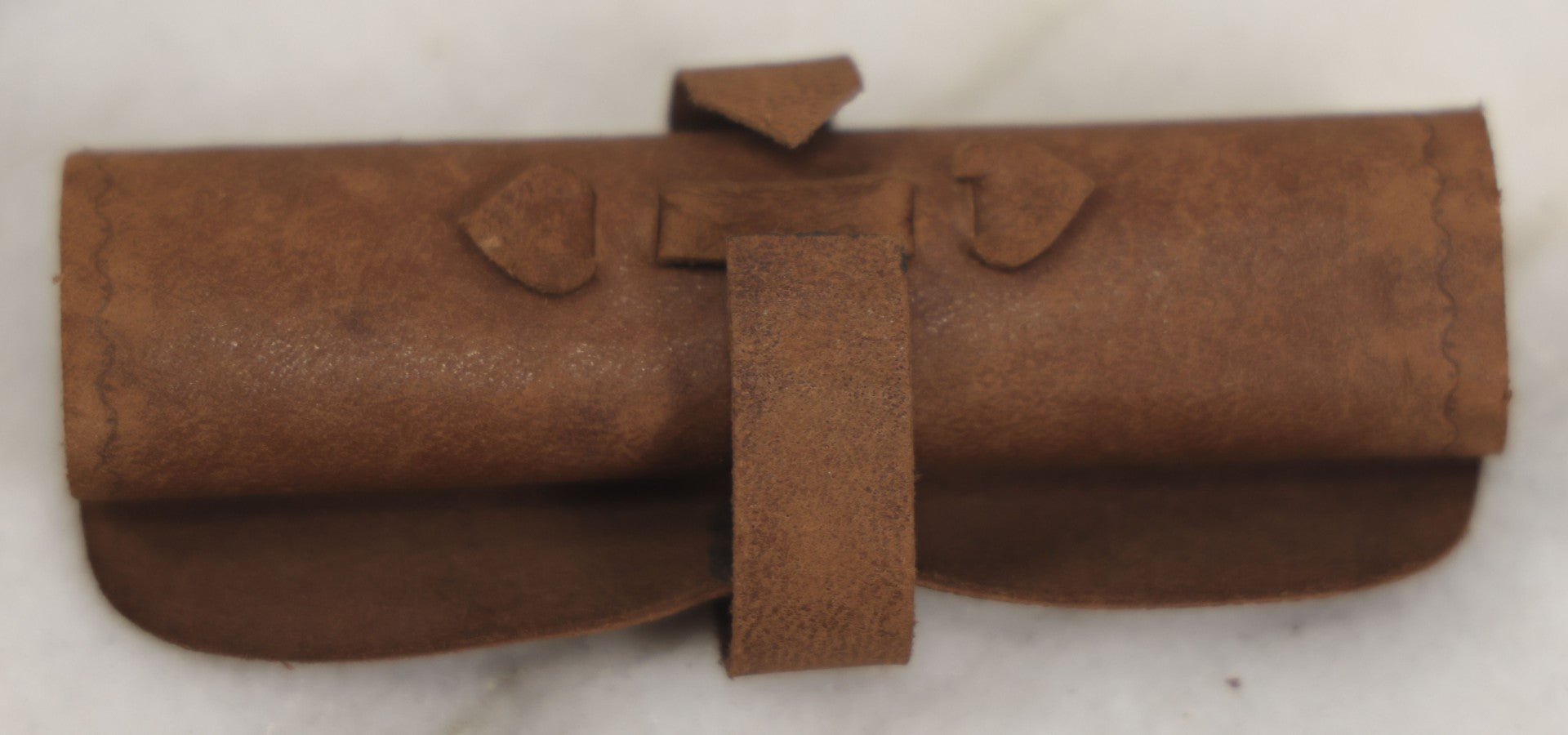 Lot 212 - Antique Christmas Musical Party Handwritten Paper Invitation In Custom Leather Roll, 1906