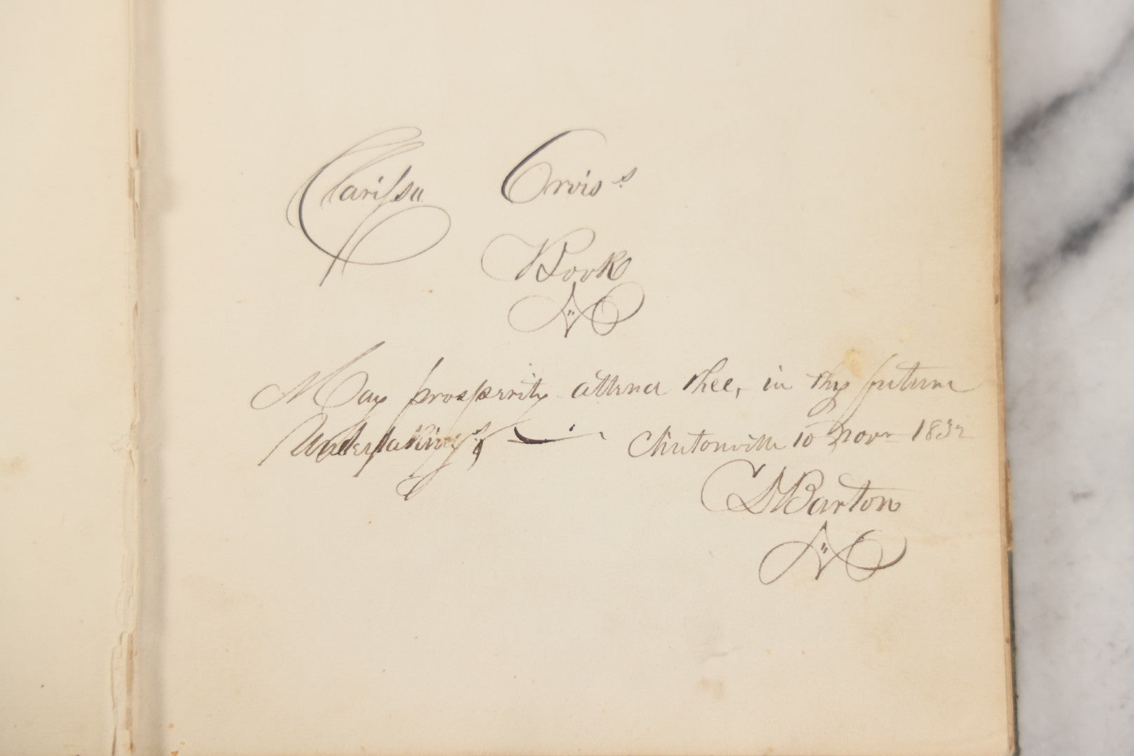 Lot 215 - Early Antique Autograph Album With Dozens Of Poems, Signatures, And More, With Engravings Throughout, 1830s