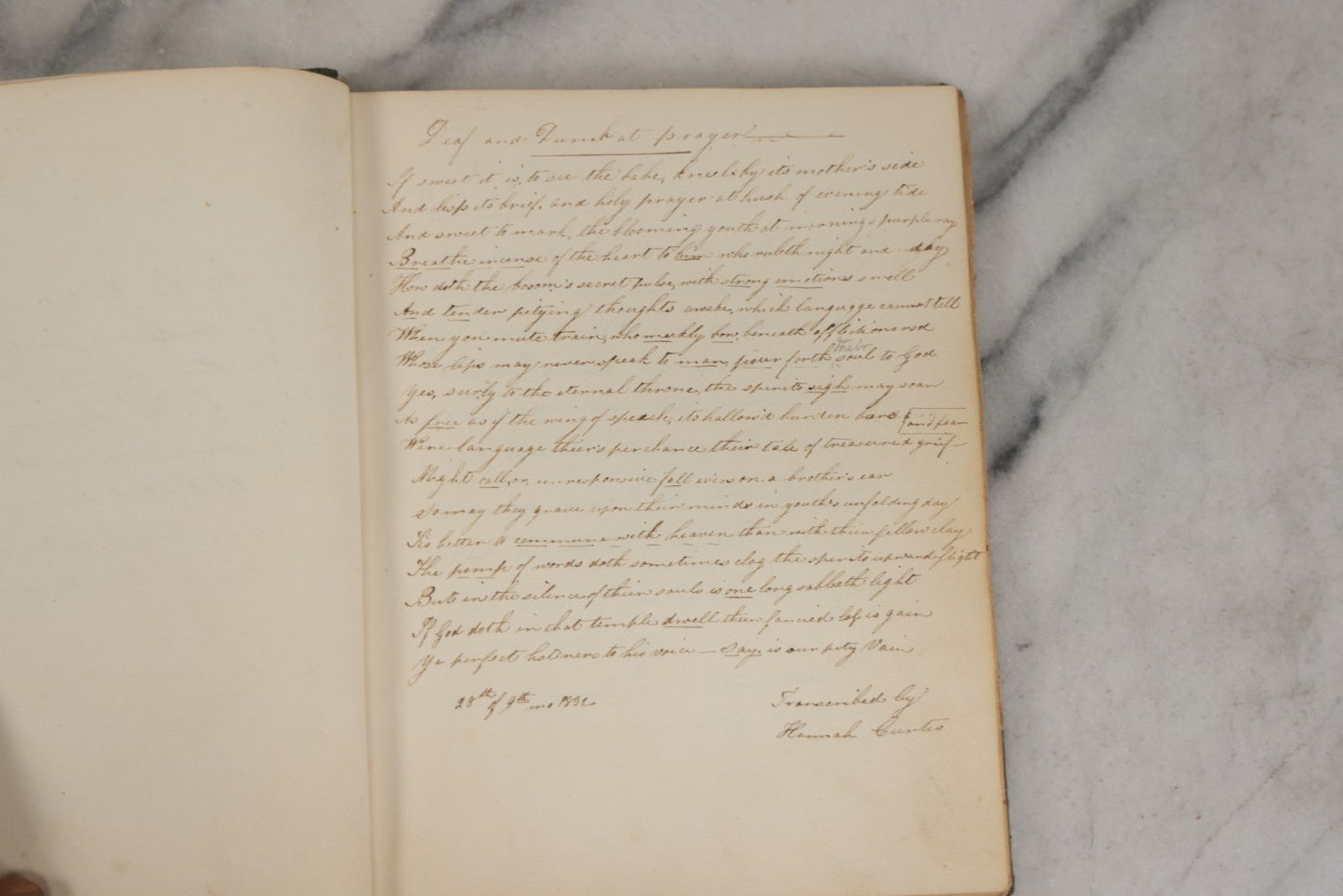 Lot 215 - Early Antique Autograph Album With Dozens Of Poems, Signatures, And More, With Engravings Throughout, 1830s