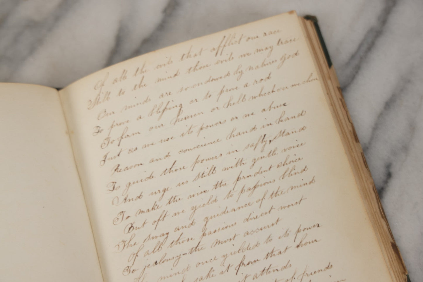 Lot 215 - Early Antique Autograph Album With Dozens Of Poems, Signatures, And More, With Engravings Throughout, 1830s