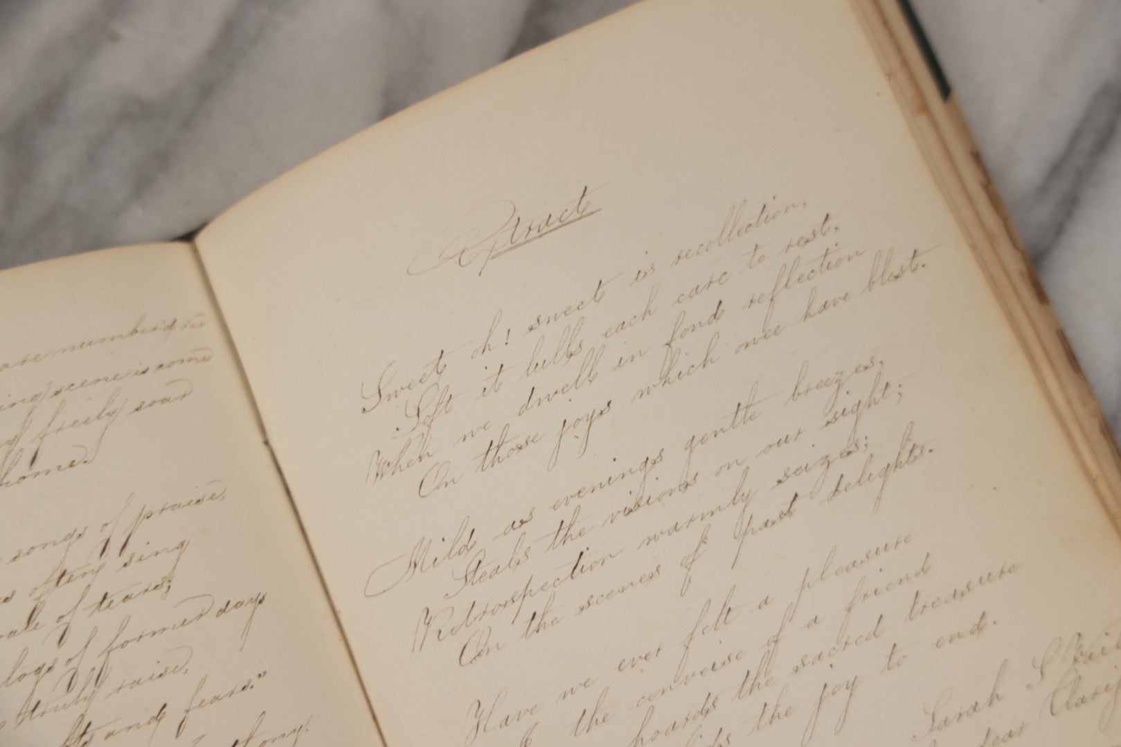 Lot 215 - Early Antique Autograph Album With Dozens Of Poems, Signatures, And More, With Engravings Throughout, 1830s