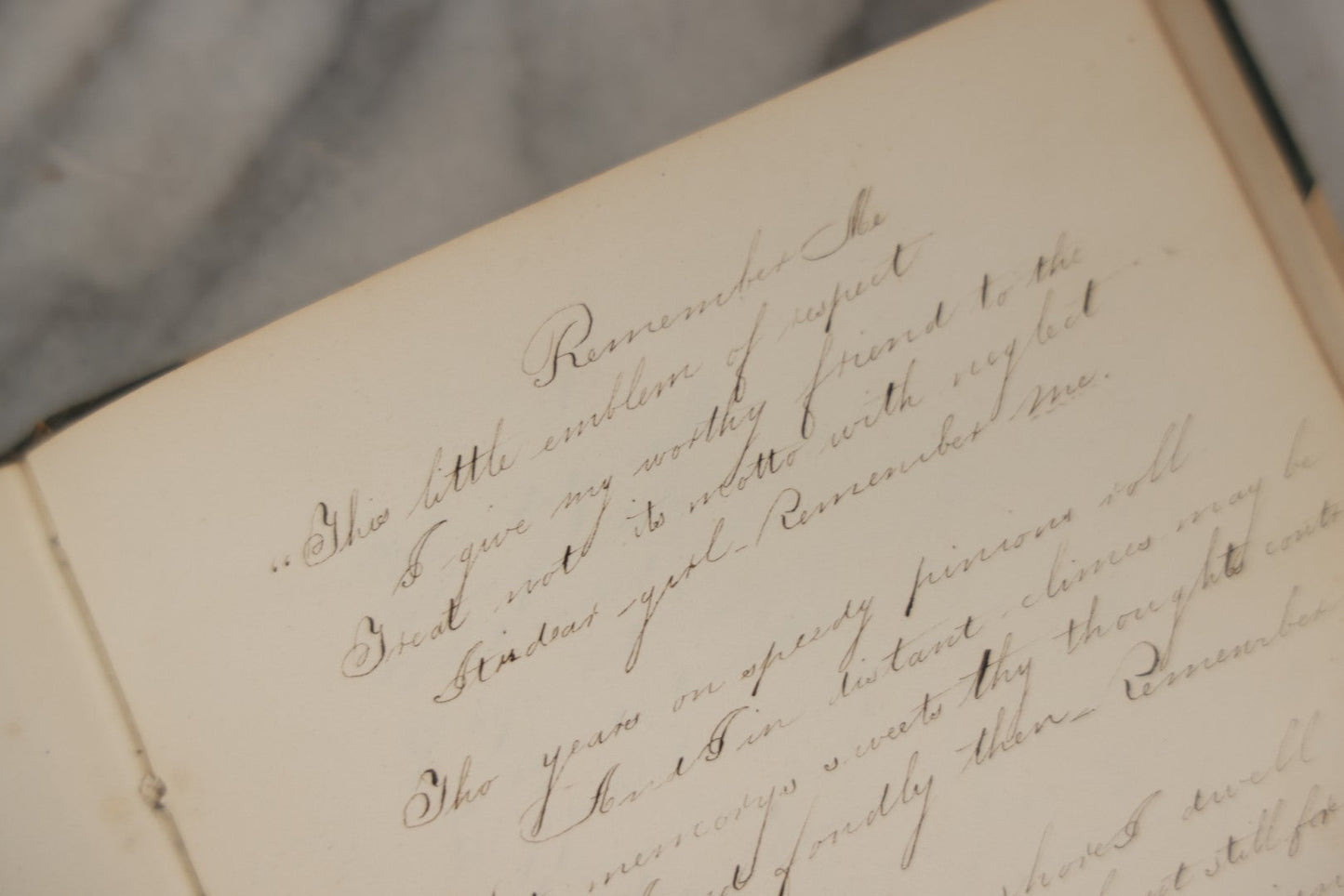 Lot 215 - Early Antique Autograph Album With Dozens Of Poems, Signatures, And More, With Engravings Throughout, 1830s