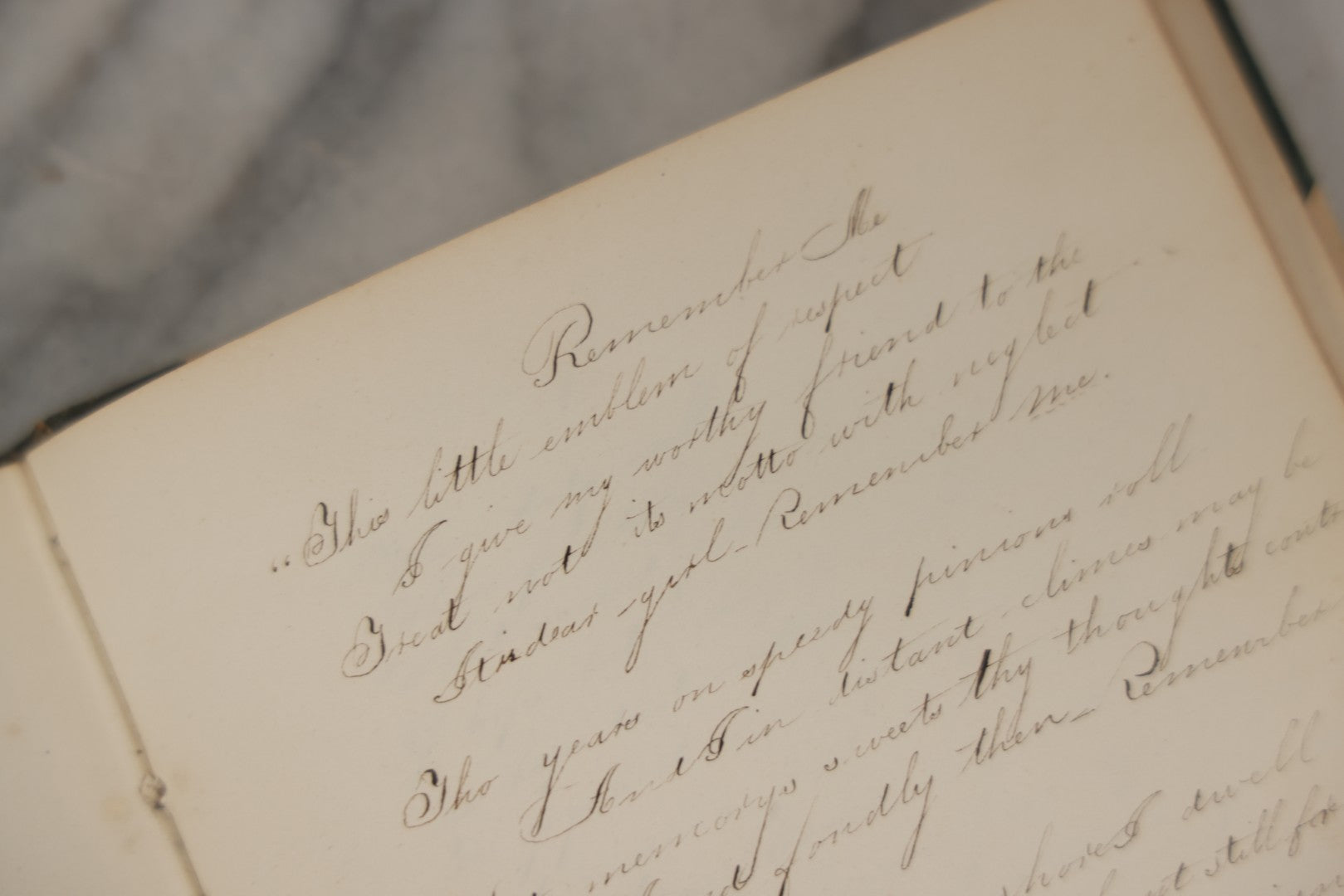 Lot 215 - Early Antique Autograph Album With Dozens Of Poems, Signatures, And More, With Engravings Throughout, 1830s