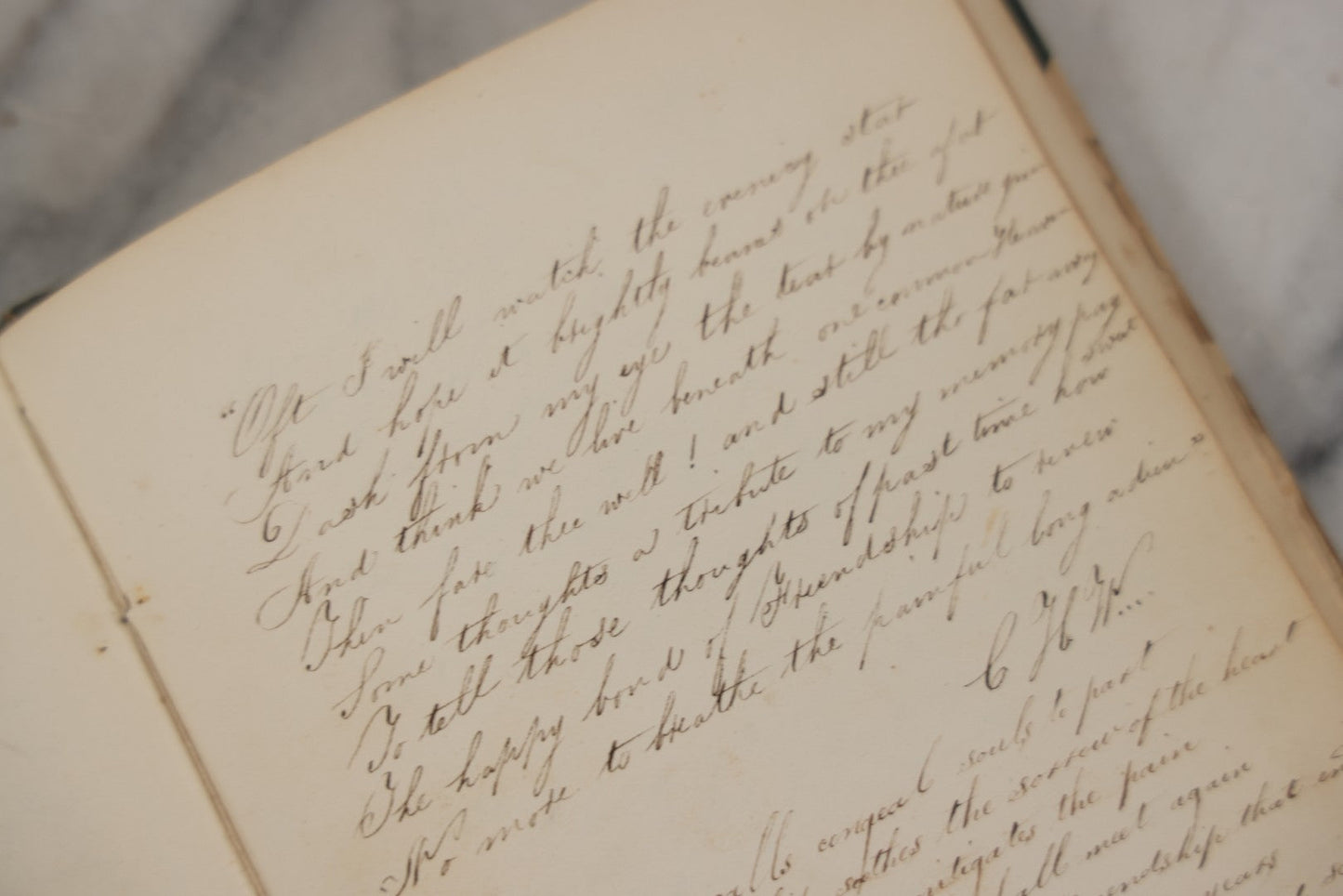 Lot 215 - Early Antique Autograph Album With Dozens Of Poems, Signatures, And More, With Engravings Throughout, 1830s