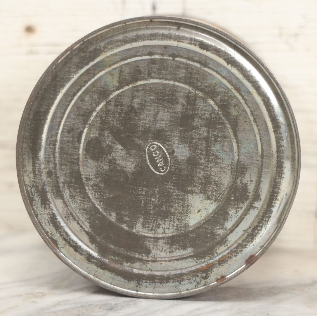 Lot 219 - Vintage Butterscotch Bridge Cookies 1 Lb Advertising Tin, Paul Schulze Biscuit Co., Chicago