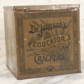 Lot 222 - Antique Dr. Johnson's Educator Crackers Advertising Tin, Johnson Educator Food Company, Boston, Mass