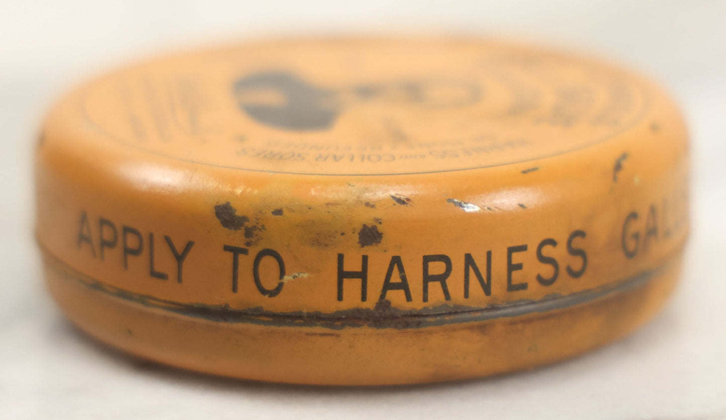 Lot 223 - Pair Of Antique Advertising Tins Including Dr. A.C. Daniels' Gall Salve And U.S. Saddle Soap