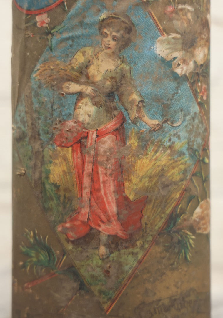 Lot 225 - Pair Of Antique Kennedy Cookie Advertising Tins, Including Kennedy's Malto-Bovine Biscuit And Kennedy's Ginger Wafers, With Paper Label, Cambridgeport, Massachusetts And Chicago, Illinois