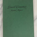 Lot 229 - Antique Ephemera Booklet, "Lowell Cemetery Annual Report," 77th Annual Report, With Photos, 1919
