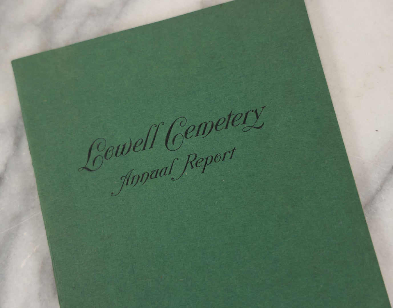Lot 229 - Antique Ephemera Booklet, "Lowell Cemetery Annual Report," 77Th Annual Report, With Photos, 1919