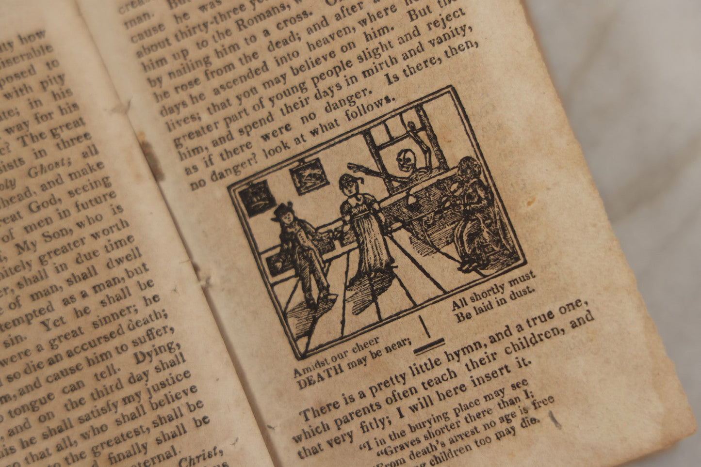 Lot 232 - "The Youth's Primer" Early Antique Soft Cover Booklet By Jonathan Fisher, Minister Of Gospel At Blue Hill, Maine, "Adorned With Cuts," Samuel T. Armstrong, Publisher, Boston, 1817