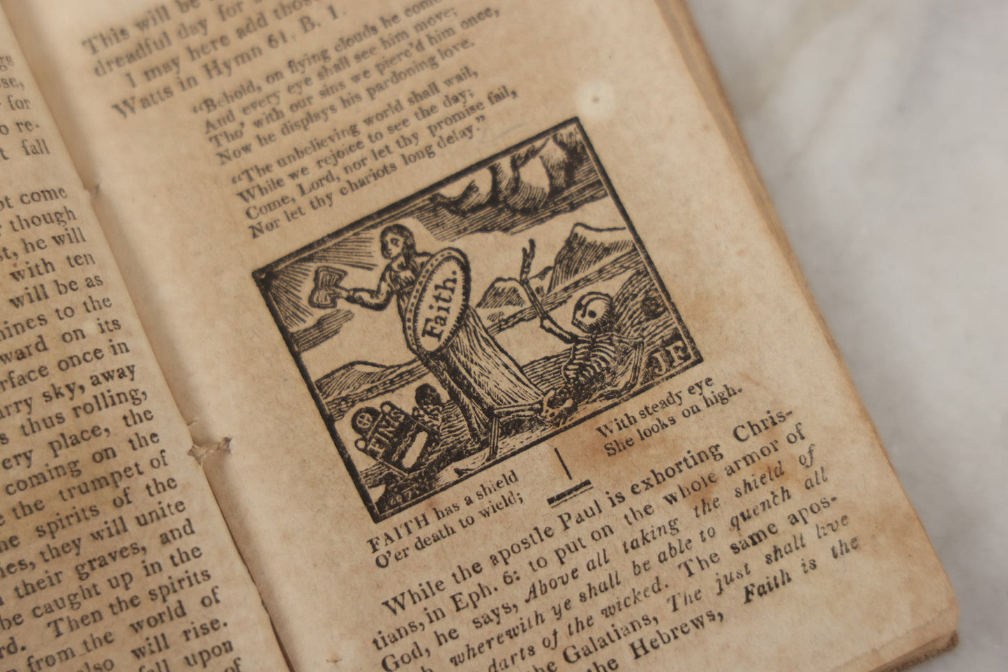 Lot 232 - "The Youth's Primer" Early Antique Soft Cover Booklet By Jonathan Fisher, Minister Of Gospel At Blue Hill, Maine, "Adorned With Cuts," Samuel T. Armstrong, Publisher, Boston, 1817