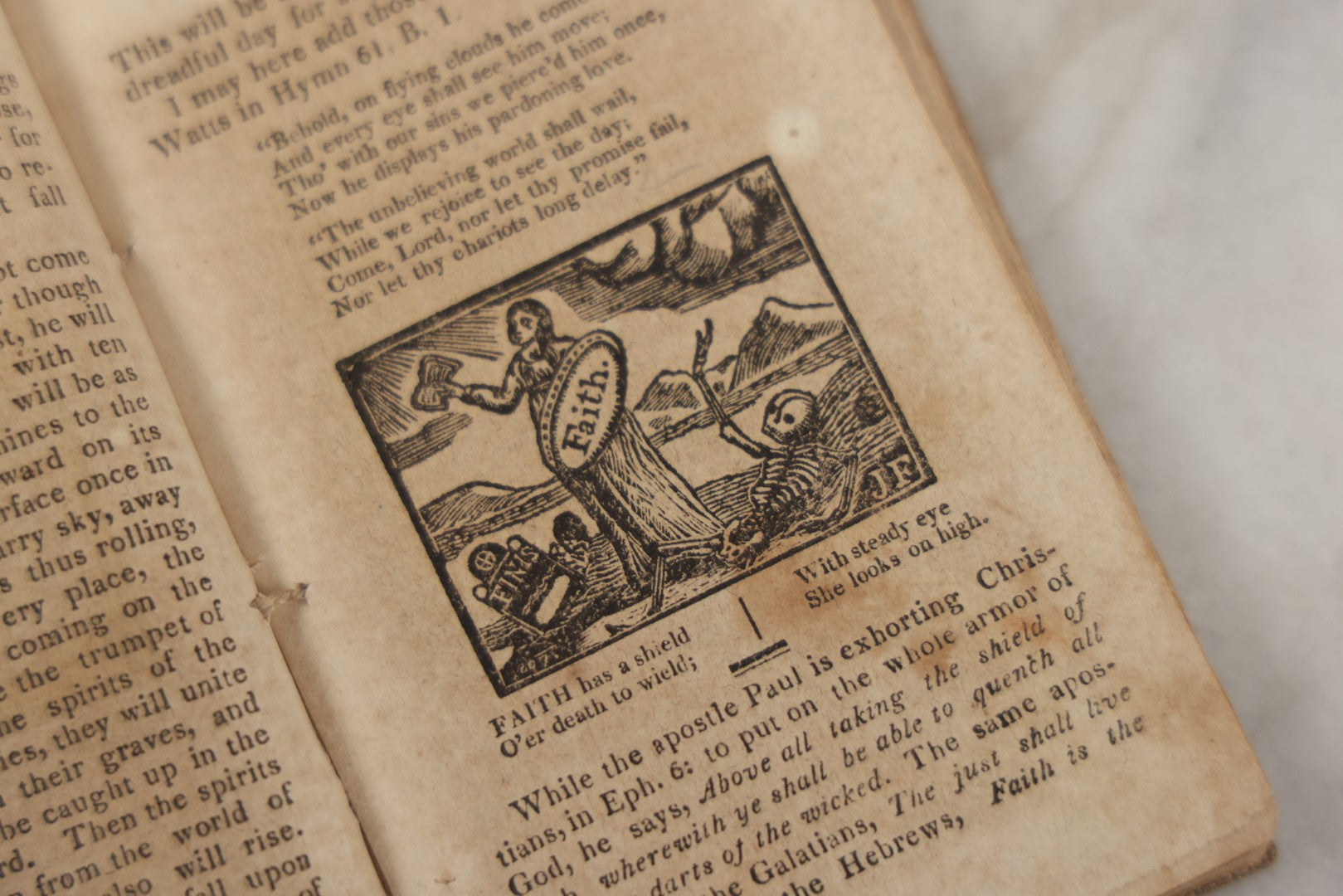 Lot 232 - "The Youth's Primer" Early Antique Soft Cover Booklet By Jonathan Fisher, Minister Of Gospel At Blue Hill, Maine, "Adorned With Cuts," Samuel T. Armstrong, Publisher, Boston, 1817