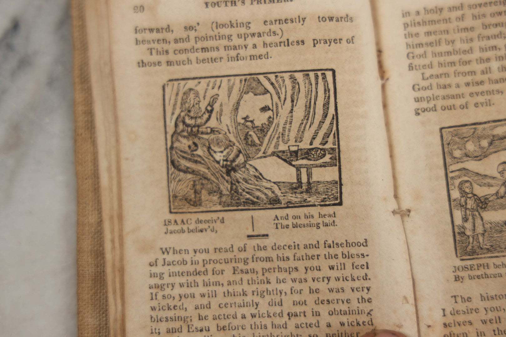 Lot 232 - "The Youth's Primer" Early Antique Soft Cover Booklet By Jonathan Fisher, Minister Of Gospel At Blue Hill, Maine, "Adorned With Cuts," Samuel T. Armstrong, Publisher, Boston, 1817