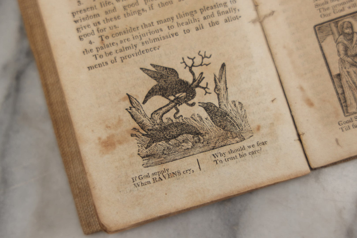 Lot 232 - "The Youth's Primer" Early Antique Soft Cover Booklet By Jonathan Fisher, Minister Of Gospel At Blue Hill, Maine, "Adorned With Cuts," Samuel T. Armstrong, Publisher, Boston, 1817