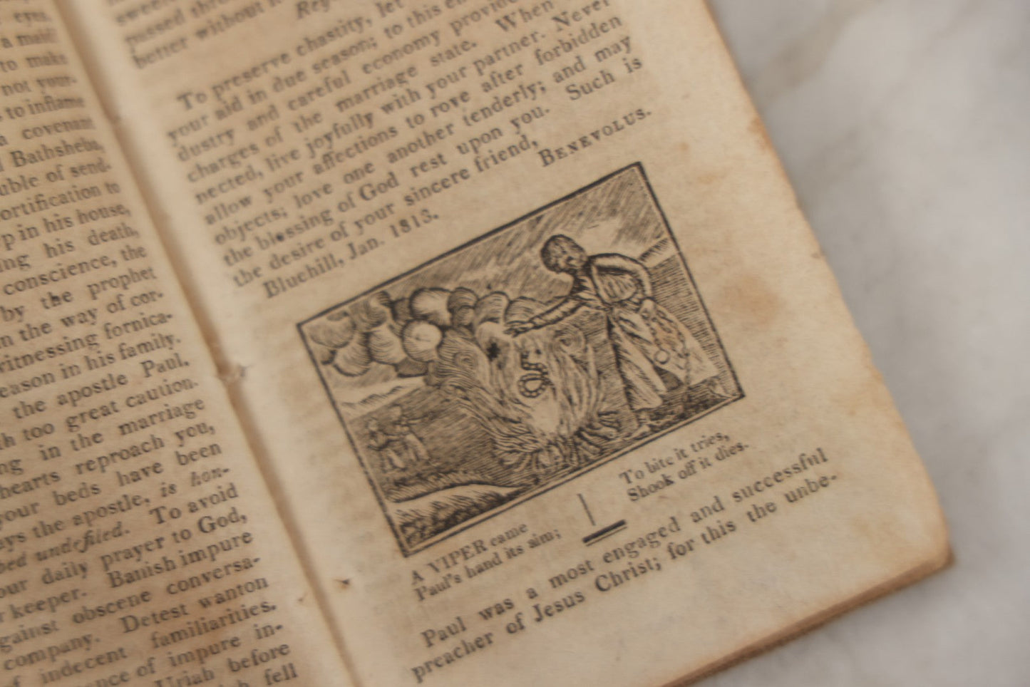 Lot 232 - "The Youth's Primer" Early Antique Soft Cover Booklet By Jonathan Fisher, Minister Of Gospel At Blue Hill, Maine, "Adorned With Cuts," Samuel T. Armstrong, Publisher, Boston, 1817