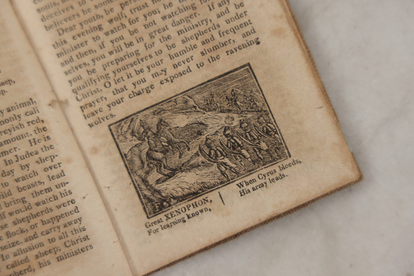 Lot 232 - "The Youth's Primer" Early Antique Soft Cover Booklet By Jonathan Fisher, Minister Of Gospel At Blue Hill, Maine, "Adorned With Cuts," Samuel T. Armstrong, Publisher, Boston, 1817