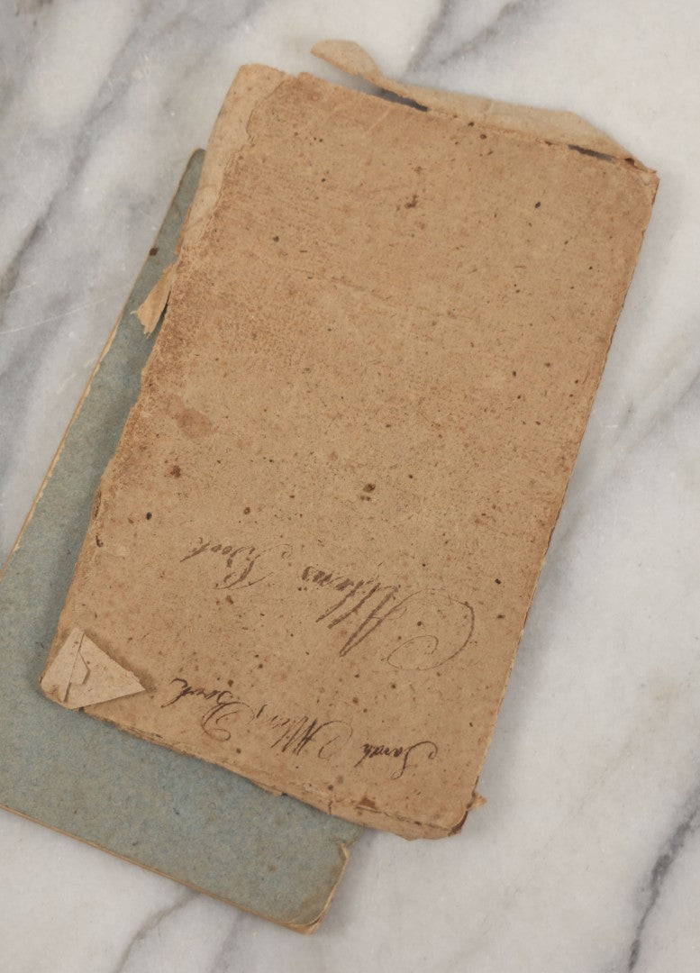 Lot 233 - "Essay On Man: In Four Epistles, To Which Is Added The Universal Prayer" Early Antique Soft Cover Booklet By Alexander Pope, Esquire, Printed By Salmon Wilder, Jaffrey, New Hampshire, 1813, With Original Paper Sleeve