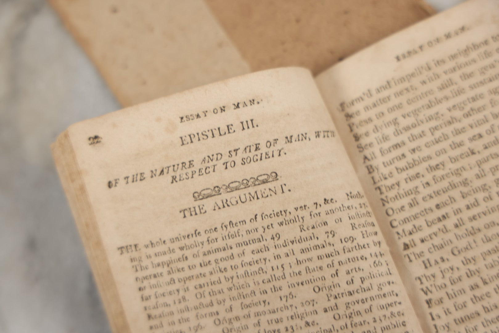 Lot 233 - "Essay On Man: In Four Epistles, To Which Is Added The Universal Prayer" Early Antique Soft Cover Booklet By Alexander Pope, Esquire, Printed By Salmon Wilder, Jaffrey, New Hampshire, 1813, With Original Paper Sleeve